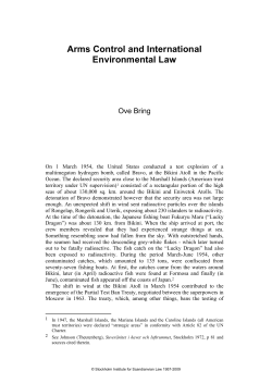 Arms Control and International Environmental Law