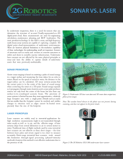 sonar vs. laser