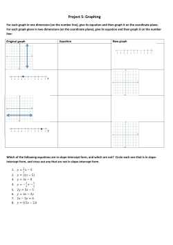 Project 5: Graphing