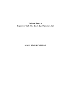 Technical Report - Desert Gold Ventures Inc.