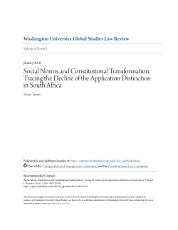 Social Norms and Constitutional Transformation: Tracing the