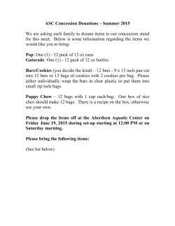ASC Concession Donations
