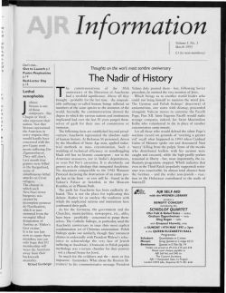 The Nadir of History - The Association of Jewish Refugees