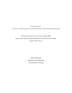 The Journal of The Polynesian Society, March 2000. Special issue