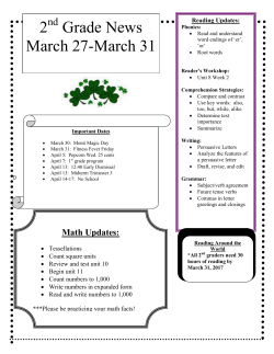 March 27-31, 2017 - Monticello School District