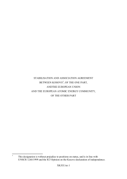 Stabilisation and Asocciation Agreement