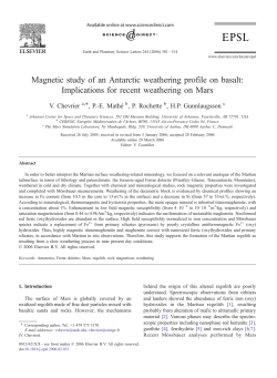 Magnetic study of an Antarctic weathering profile on basalt