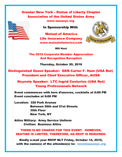 Greater New York - Statue of Liberty Chapter Association of the