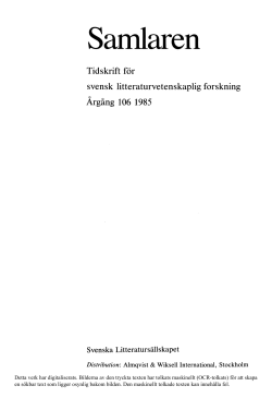Kacke G&ouml;trick, Apidan Theatre and Modern Drama: A Study in a
