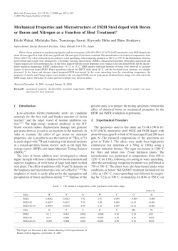 Mechanical Properties and Microstructure of F82H Steel doped with