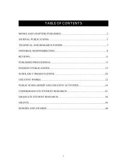 table of contents - Northwest Missouri State University
