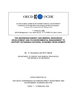 the indonesian energy and mineral resources