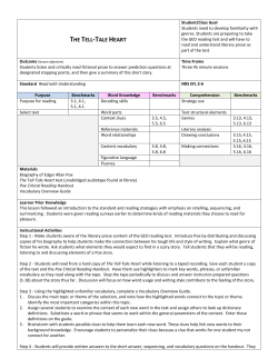 THE TELL-TALE HEART - Kent State University