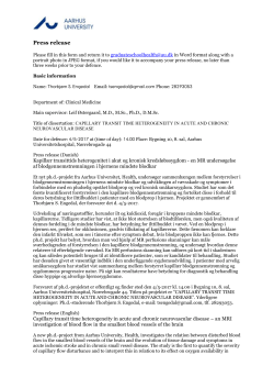 L&aelig;s hele pressemeddelelsen - Newsroom