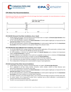 CPA Meter Run Recommendations