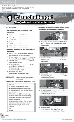 It`s a challenge! - Assets - Cambridge University Press