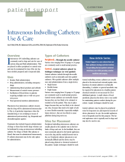 Intravenous Indwelling Catheters