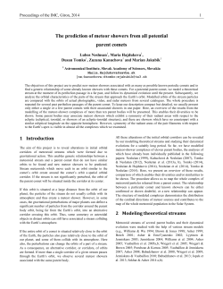 The prediction of meteor showers from all potential parent comets