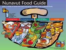 Nunavut Food Guide