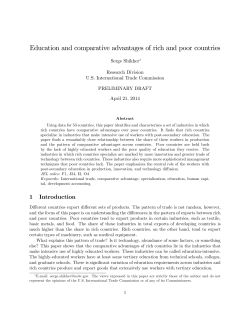 Education and comparative advantages of rich and poor countries