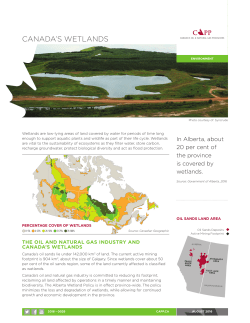 canada`s wetlands - Oil Sands Community Alliance