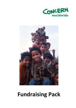 Fundraising Pack - Concern Worldwide