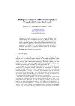 The Impact of Linguistic and Cultural Congruity on Persuasion by