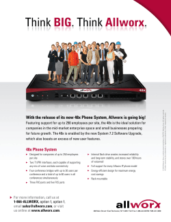 Think BIG. Think Allworx.