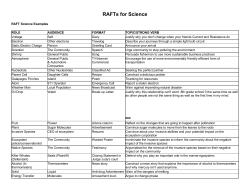 RAFTs for Science