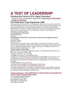 a test of leadership