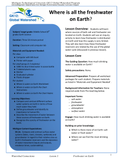 Where is all the freshwater on Earth?