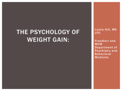 The Psychology of Weight Gain: Emotional eating
