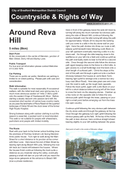 Around Reva Hill - Bradford Council