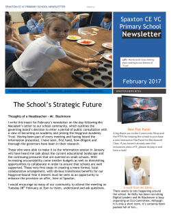 Newsletter - spaxton school