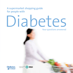 A supermarket shopping guide for people with diabetes
