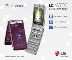 QUICK START GUIDE Bluetooth® Pairing Taking a Picture