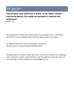 Discriminating music performers by timbre: On the relation between