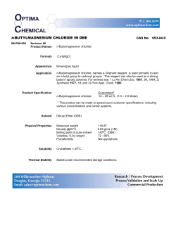 N-BUTYLMAGNESIUM CHLORIDE IN DBE