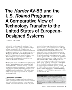 The Harrier AV-8B and the US Roland Programs