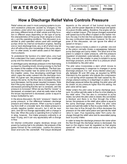How a Discharge Relief Valve Controls Pressure