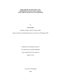 STEEL DRUMS IN THE STEEL CITY - D