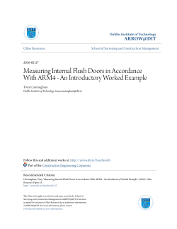 Measuring Internal Flush Doors in Accordance With