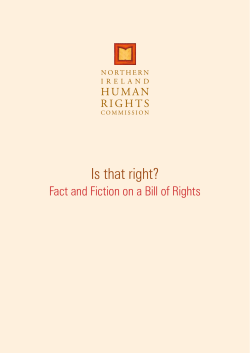 Is that right? - The Northern Ireland Human Rights Commission