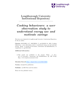 oliveira, l - cooking behaviours - a user observation study to