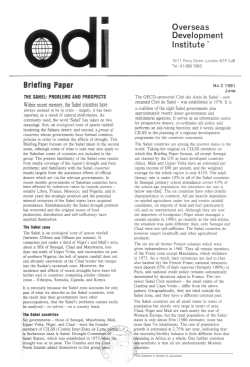 Briefing Paper - Overseas Development Institute