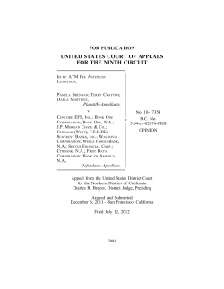 In re: ATM Fee Antitrust Litigation, No. 10-17354
