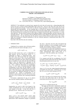 Carrier Collection in Thin-Film CdTe Solar Cells: Theory and