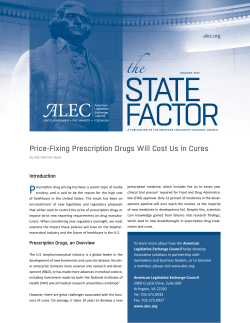 Price-Fixing Prescription Drugs Will Cost Us in Cures