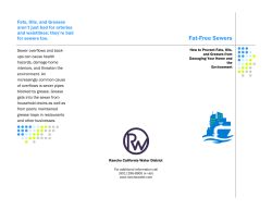 Fats, Oils, and Grease - Rancho California Water District