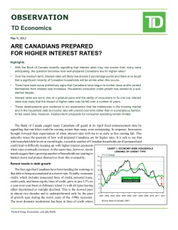 Are Canadians Prepared For Higher Interest Rates?